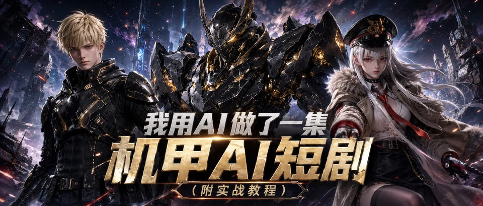 万兴剧厂合作案例中的原创机甲短剧封面